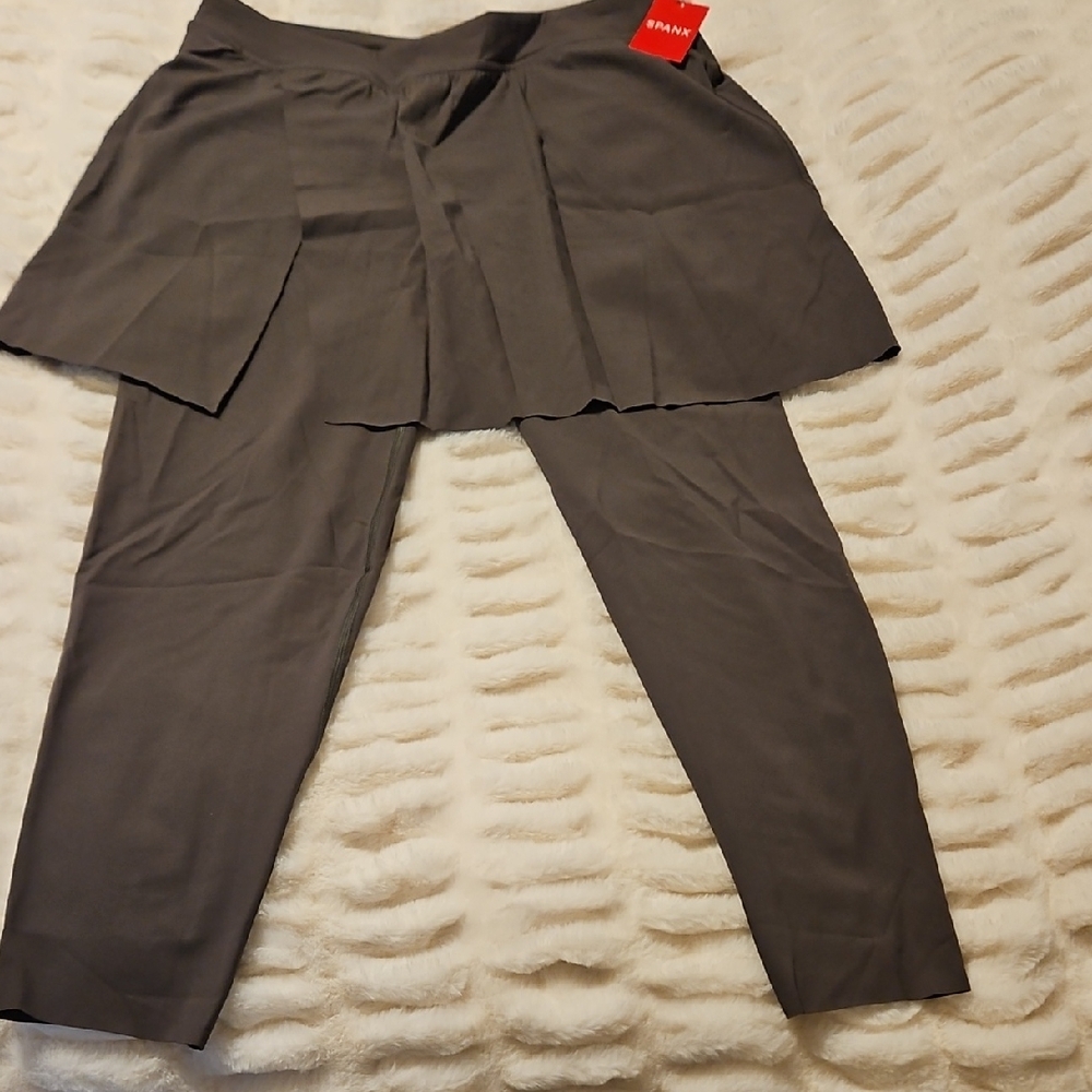 SPANX Dark Palm Skirt Legging Combo